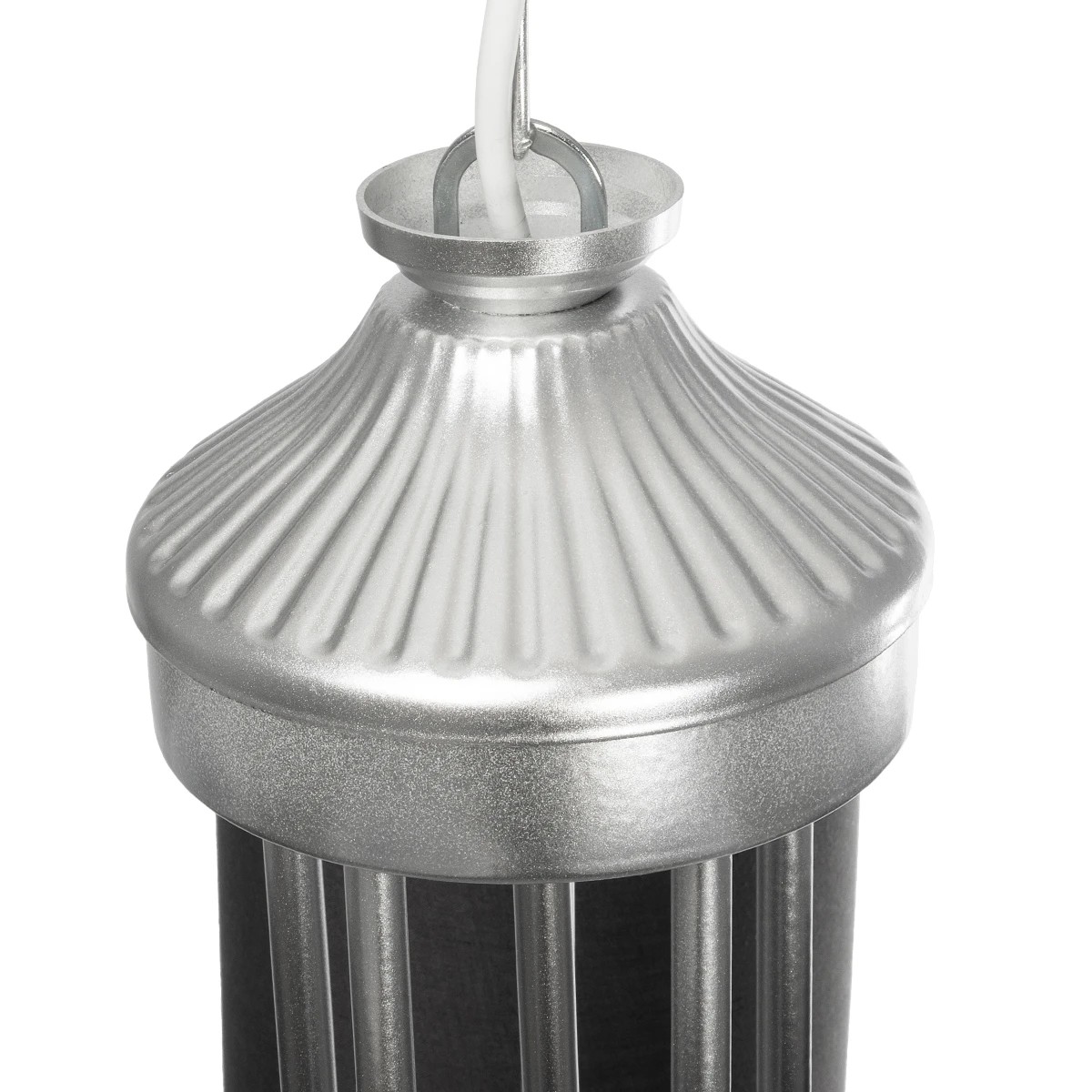 GLOBOSTAR® TRITON 203-0255 Vintage Κρεμαστό Φωτιστικό Οροφής με Ντουί 5 x E27 AC 220-240V IP20 – Ασημί & Γκρι – Μ50 x Π50 x Υ48cm