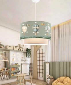 GLOBOSTAR® BALLON 204-0120 Παιδικό Κρεμαστό Φωτιστικό Οροφής με Ντουί 1 x E27 AC 220-240V IP20 – Πολύχρωμο – Μ30 x Π30 x Υ20cm