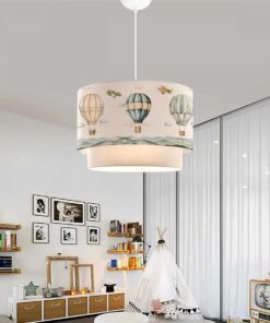 GLOBOSTAR® BALLON 204-0121 Παιδικό Κρεμαστό Φωτιστικό Οροφής με Ντουί 1 x E27 AC 220-240V IP20 – Πολύχρωμο – Μ30 x Π30 x Υ20cm