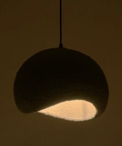 GLOBOSTAR® STONE 204-0122 Μοντέρνο Κρεμαστό Φωτιστικό Οροφής με Ντουί 1 x E27 AC 220-240V IP20 – Γκρι – Μ35 x Π31 x Υ26cm