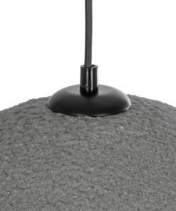 GLOBOSTAR® STONE 204-0122 Μοντέρνο Κρεμαστό Φωτιστικό Οροφής με Ντουί 1 x E27 AC 220-240V IP20 – Γκρι – Μ35 x Π31 x Υ26cm