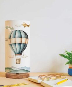 GloboStar® BALLON 204-0145 Παιδικό Eπιτραπέζιο Φωτιστικό Φιγούρα Μονόφωτο 1 x E27 IP20 Πολύχρωμο Ύφασμα – Μ15 x Π15 x Υ30cm