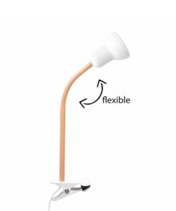 GloboStar® TAVOLO 204-0151 Παιδικό Eπιτραπέζιο Φωτιστικό Μονόφωτο 1 x E14 IP20 Πορτοκαλί & Λευκό – Μ11 x Π9 x Υ35cm