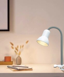 GloboStar® TAVOLO 204-0152 Παιδικό Eπιτραπέζιο Φωτιστικό Μονόφωτο 1 x E14 IP20 Πράσινο & Λευκό – Μ11 x Π9 x Υ35cm