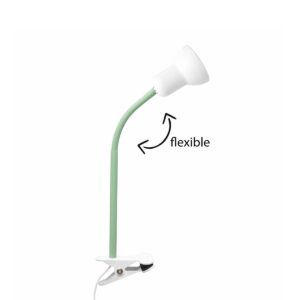 GloboStar® TAVOLO 204-0153 Παιδικό Eπιτραπέζιο Φωτιστικό Μονόφωτο 1 x E14 IP20 Πράσινο & Λευκό – Μ11 x Π9 x Υ35cm