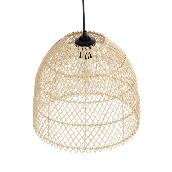 GLOBOSTAR® CESTINO 204-0178 Boho Κρεμαστό Φωτιστικό Οροφής Μονόφωτο 1 x E27 AC 220-240V IP20 Μπεζ – Μ30 x Π30 x Υ25cm