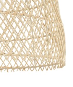 GLOBOSTAR® CESTINO 204-0178 Boho Κρεμαστό Φωτιστικό Οροφής Μονόφωτο 1 x E27 AC 220-240V IP20 Μπεζ – Μ30 x Π30 x Υ25cm