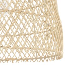 GLOBOSTAR® CESTINO 204-0178 Boho Κρεμαστό Φωτιστικό Οροφής Μονόφωτο 1 x E27 AC 220-240V IP20 Μπεζ – Μ30 x Π30 x Υ25cm