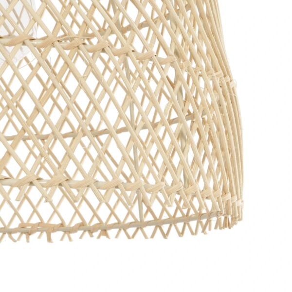 GLOBOSTAR® CESTINO 204-0178 Boho Κρεμαστό Φωτιστικό Οροφής Μονόφωτο 1 x E27 AC 220-240V IP20 Μπεζ – Μ30 x Π30 x Υ25cm