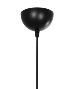 GLOBOSTAR® BUR 204-0180 Μοντέρνο Κρεμαστό Φωτιστικό Οροφής Μονόφωτο 1 x E27 AC 220-240V IP20 Μαύρο – Μ17 x Π17 x Υ23cm