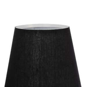 GloboStar® ELEGANTE 204-0185 Μοντέρνο Φωτιστικό Τοίχου Απλίκα Μονόφωτο 1 x E27 AC 220-240V IP20 Μαύρο – Μ14 x Π14 x Υ26cm