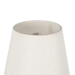 GloboStar® ELEGANTE 204-0187 Μοντέρνο Φωτιστικό Τοίχου Απλίκα Μονόφωτο 1 x E27 AC 220-240V IP20 Μπεζ & Λευκό – Μ14 x Π14 x Υ26cm