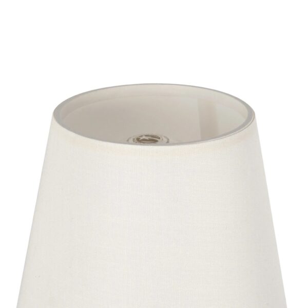 GloboStar® ELEGANTE 204-0187 Μοντέρνο Φωτιστικό Τοίχου Απλίκα Μονόφωτο 1 x E27 AC 220-240V IP20 Μπεζ & Λευκό – Μ14 x Π14 x Υ26cm
