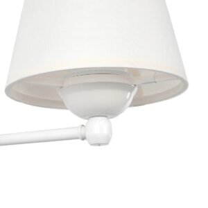 GloboStar® ELEGANTE 204-0187 Μοντέρνο Φωτιστικό Τοίχου Απλίκα Μονόφωτο 1 x E27 AC 220-240V IP20 Μπεζ & Λευκό – Μ14 x Π14 x Υ26cm