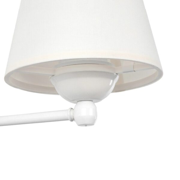 GloboStar® ELEGANTE 204-0187 Μοντέρνο Φωτιστικό Τοίχου Απλίκα Μονόφωτο 1 x E27 AC 220-240V IP20 Μπεζ & Λευκό – Μ14 x Π14 x Υ26cm