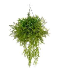 GloboStar® Artificial Garden BOUQUET VARIOUS HANGING PLANT 20625 Τεχνητό Κρεμαστό Διακοσμητικό Φυτό Μιξ Μ75 x Π75 x Y100cm