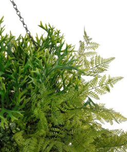 GloboStar® Artificial Garden BOUQUET VARIOUS HANGING PLANT 20625 Τεχνητό Κρεμαστό Διακοσμητικό Φυτό Μιξ Μ75 x Π75 x Y100cm