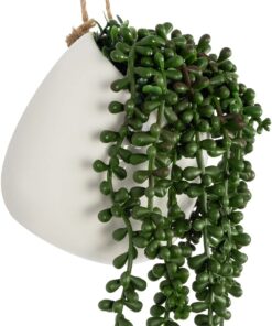 GloboStar® Artificial Garden HANGING LOVER’S TEARS 20628 – Τεχνητό Κρεμαστό Διακοσμητικό Φυτό Lover’s Tears Μ16 x Π16 x Y50cm