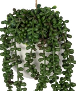 GloboStar® Artificial Garden HANGING LOVER’S TEARS 20628 – Τεχνητό Κρεμαστό Διακοσμητικό Φυτό Lover’s Tears Μ16 x Π16 x Y50cm