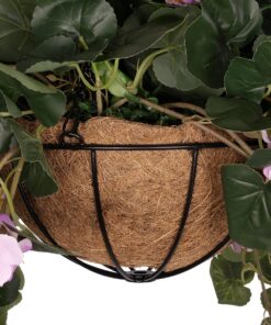 GloboStar® Artificial Garden BEGONIA HANGING PLANT 20639 Τεχνητό Κρεμαστό Διακοσμητικό Φυτό Βιγόνια Π75 x Μ75 x Y80cm