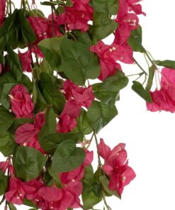 GloboStar® Artificial Garden BOUGAINVILLEA BRANCH 20663 Τεχνητό Κρεμαστό Διακοσμητικό Κλαδί Μπουκαμβίλιας Φουξ Μ45 x Π12 x Υ90cm