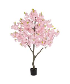 GloboStar® Artificial Garden PINK CHERRY BLOSSOM TREE 20677 Τεχνητό Διακοσμητικό Δέντρο Ροζ Άνθος Κερασιάς Υ160cm