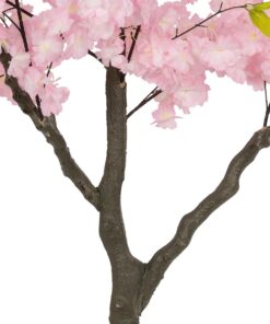 GloboStar® Artificial Garden PINK CHERRY BLOSSOM TREE 20677 Τεχνητό Διακοσμητικό Δέντρο Ροζ Άνθος Κερασιάς Υ160cm