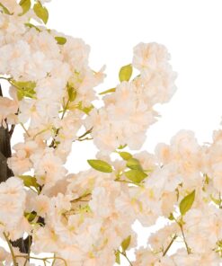 GloboStar® Artificial Garden SALMON CHERRY BLOSSOM TREE 20678 Τεχνητό Διακοσμητικό Δέντρο Απαλό Ροζ Άνθος Κερασιάς Υ160cm