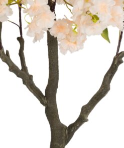 GloboStar® Artificial Garden SALMON CHERRY BLOSSOM TREE 20678 Τεχνητό Διακοσμητικό Δέντρο Απαλό Ροζ Άνθος Κερασιάς Υ160cm