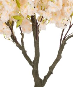 GloboStar® Artificial Garden SALMON CHERRY BLOSSOM TREE 20680 Τεχνητό Διακοσμητικό Δέντρο Απαλό Ροζ Άνθος Κερασιάς Υ200cm