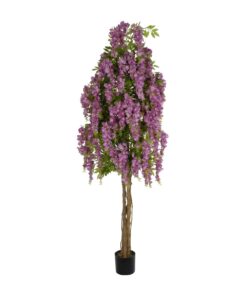 GloboStar® Artificial Garden WISTERIA PINK 20681 Τεχνητό Διακοσμητικό Δέντρο Ροζ Βιστερία Μ60 x Π60 x Υ180cm