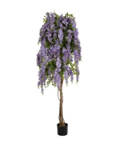 GloboStar® Artificial Garden WISTERIA PURPLE 20682 Τεχνητό Διακοσμητικό Δέντρο Μωβ Βιστερία Μ60 x Π60 x Υ180cm