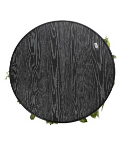 GloboStar® Artificial Garden VARIOUS PLANTS ROUND WALL DISC 20690 Τεχνητό Διακοσμητικό Στρογγυλό Πάνελ Φυλλωσιάς – Κάθετος Κήπος Μιξ Μ80 x Π80 x Υ20cm