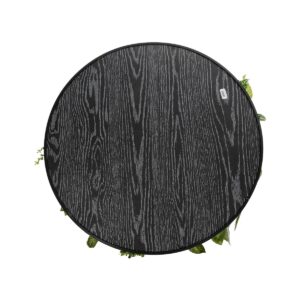GloboStar® Artificial Garden VARIOUS PLANTS ROUND WALL DISC 20690 Τεχνητό Διακοσμητικό Στρογγυλό Πάνελ Φυλλωσιάς – Κάθετος Κήπος Μιξ Μ80 x Π80 x Υ20cm