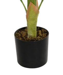 GloboStar® Artificial Garden ALBINO MONSTERA 20938 Τεχνητό Διακοσμητικό Φυτό Πράσινη & Λευκή Μονστέρα Μ90 x Π90 x Υ90cm