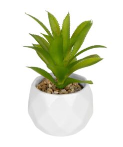 GloboStar® Artificial Garden SUCCULENT ALOE POTTED PLANT 20984 Διακοσμητικό Φυτό Αλόη Φ9 x Υ12cm