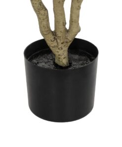 GloboStar® Artificial Garden YELLOW ROSES 21073 Τεχνητό Διακοσμητικό Δέντρο Τριανταφυλλιά Μ50 x Π50 x Υ90cm