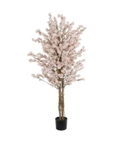 GloboStar® Artificial Garden PINK CHERRY 21098 Τεχνητό Διακοσμητικό Δέντρο Κερασιά Μ80 x Π80 x Υ160cm