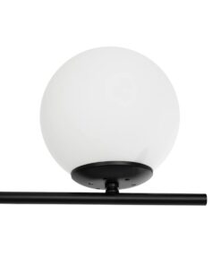 GLOBOSTAR® GLOBUS 201-0118 Μοντέρνο Φωτιστικό Οροφής με Ντουί 2 x E27 AC 220-240V IP20 – Μαύρο & Λευκό – Μ65 x Π15 x Υ23cm