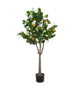 GloboStar® Artificial Garden ORANGE TREE 21108 Τεχνητό Διακοσμητικό Δέντρο Πορτοκαλιά Μ70 x Π50 x Υ120cm