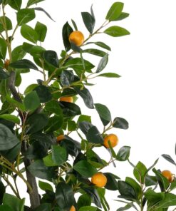 GloboStar® Artificial Garden ORANGE TREE 21110 Τεχνητό Διακοσμητικό Δέντρο Πορτοκαλιά Μ110 x Π80 x Υ200cm
