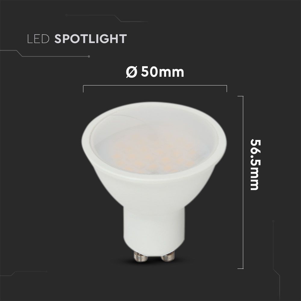 LED Spotlight – CREE CHIP 4.5W GU10 Plastic 110° 3000K