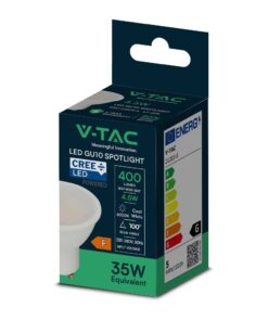 LED Λάμπα GU10 CREE CHIP 4.5W V-TAC 110° 400lm Ψυχρό Λευκό 6500K – 21203-6