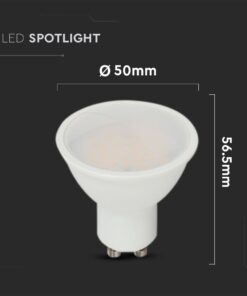 LED Λάμπα GU10 CREE CHIP 4.5W V-TAC 110° 400lm Ψυχρό Λευκό 6500K – 21203-6