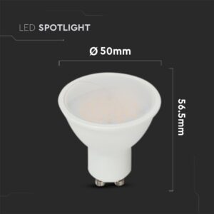 LED Λάμπα GU10 CREE CHIP 4.5W V-TAC 110° 400lm Ψυχρό Λευκό 6500K – 21203-6