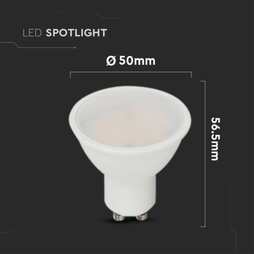 LED Λάμπα GU10 CREE CHIP 4.5W V-TAC 110° 400lm Ψυχρό Λευκό 6500K – 21203-6