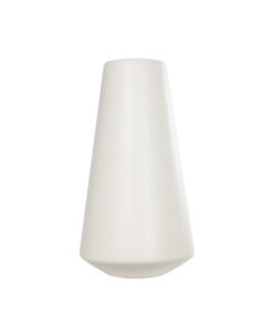 GloboStar® Artificial Garden CONSOLI 21287 Διακοσμητικό Κεραμικό Βάζο Μπεζ Μ14 x Π14 x Υ25cm