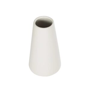 GloboStar® Artificial Garden CONSOLI 21287 Διακοσμητικό Κεραμικό Βάζο Μπεζ Μ14 x Π14 x Υ25cm