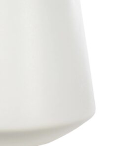 GloboStar® Artificial Garden CONSOLI 21287 Διακοσμητικό Κεραμικό Βάζο Μπεζ Μ14 x Π14 x Υ25cm