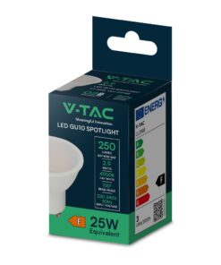 LED Λάμπα GU10 2.9W V-TAC 100° 250lm Φυσικό Λευκό 4000K – 212988